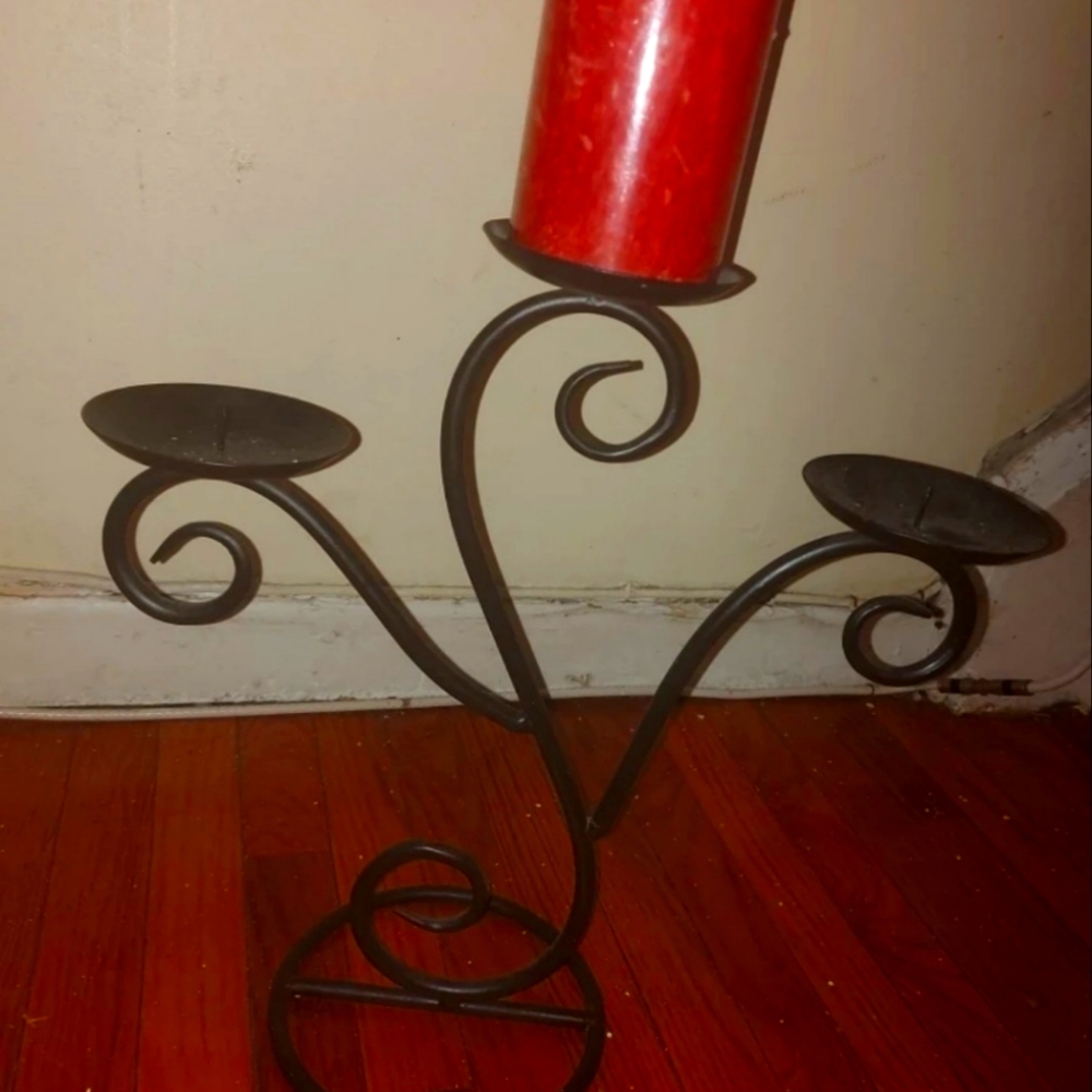 Iron candlestick